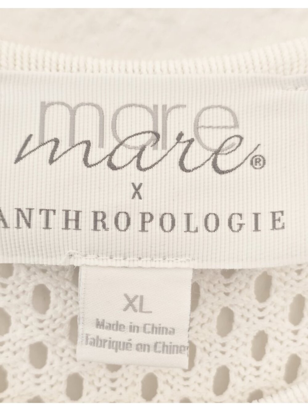 Mare Mare x Anthropologie White Smocked Tiered Maxi Dress Size XL 100% Cotton - Picture 6 of 9